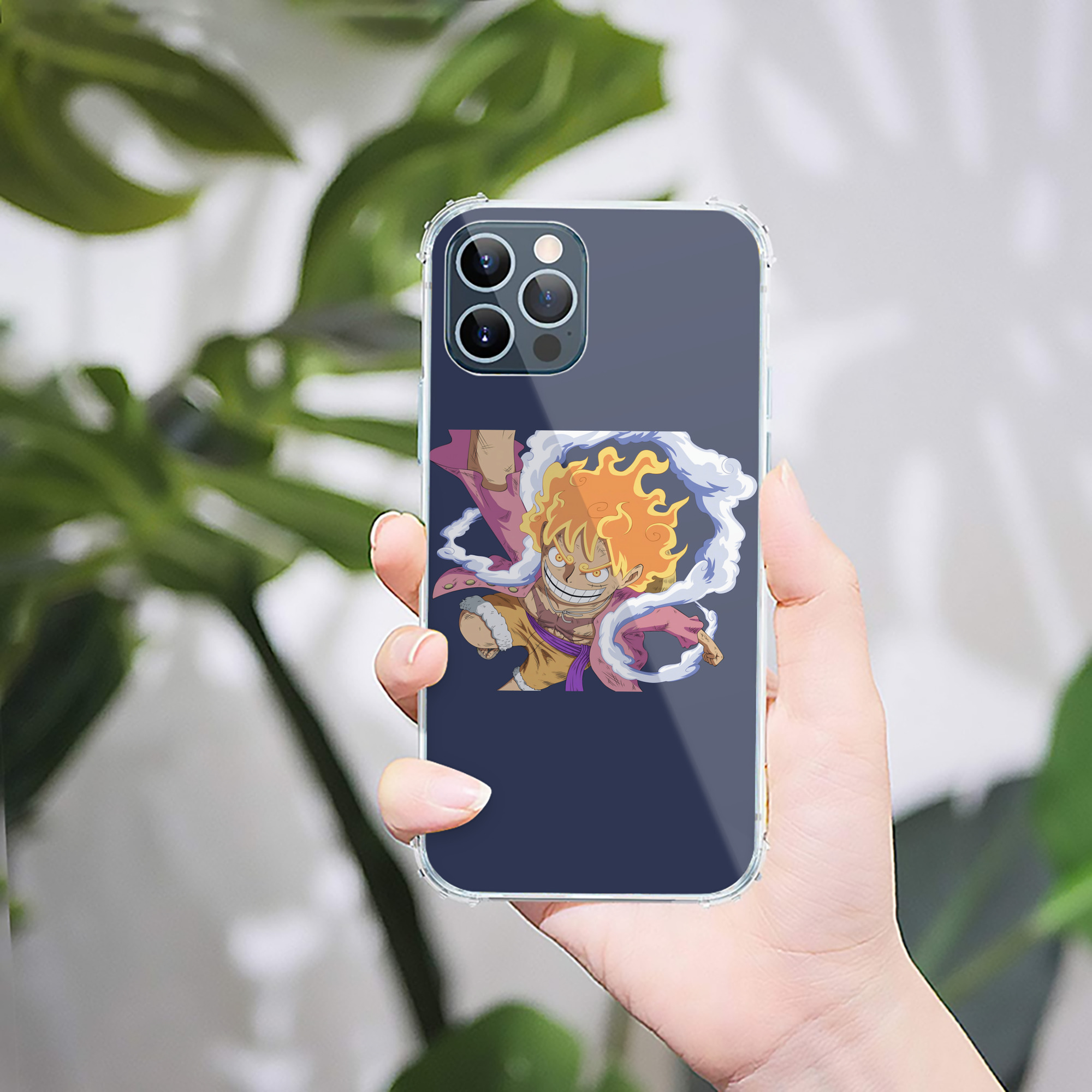 （画像用） ワンピース モンキー・D・ルフィ ONE PIECE Monkey D. Luffy 【iPhone 12シリーズ対応】透明スマホケース（クリアソフトケース）